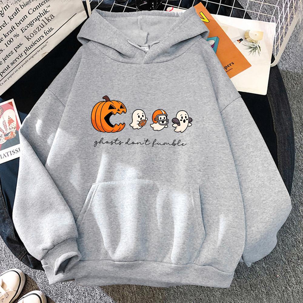 Funny Pumpkin Eating Ghosts Hoodie Women/men Hoodies Autumn Winter Clothes for Halloween Gifts Aesthetic Sweatshirt Vintage