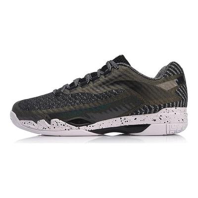 Li Ning Avant Garde Cushioning Rebound Low-Top-Laufschuhe Unisex Schwarz Grün AYAN011-2