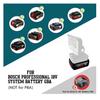 18V Lithium Battery with LED Flashlight for Bosch, DeWalt, Milwaukee, Makita