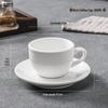Kribbeln Retro Keramik Kaffeetasse und Untertasse Set