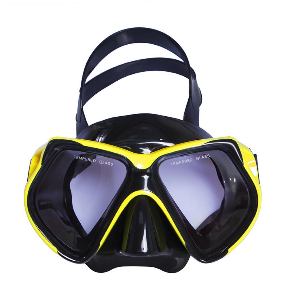 diving goggles pvc mask, tempered glass lenses