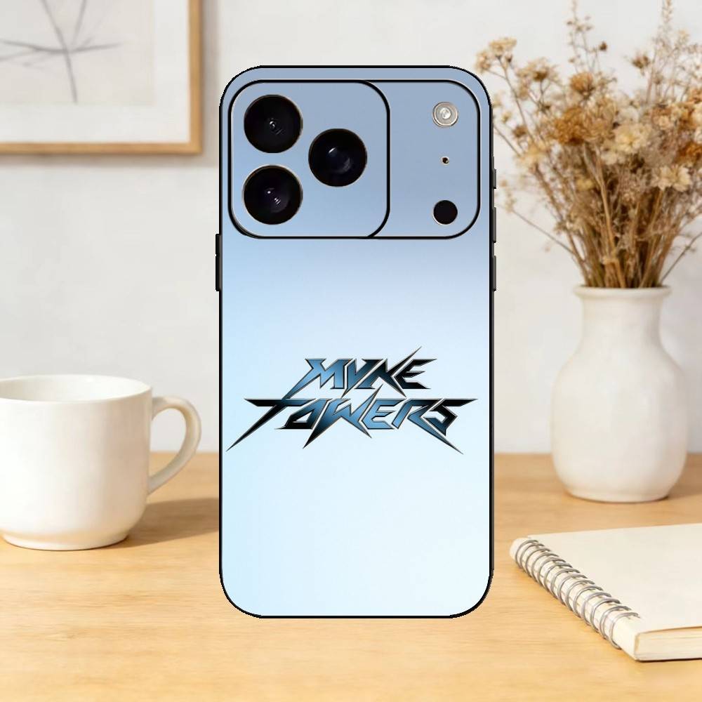 Singer M-Myke TowerS Phone Case Silicone black Soft For IPhone 17,16,15,14,13,12,11,SE,Plus Pro Max