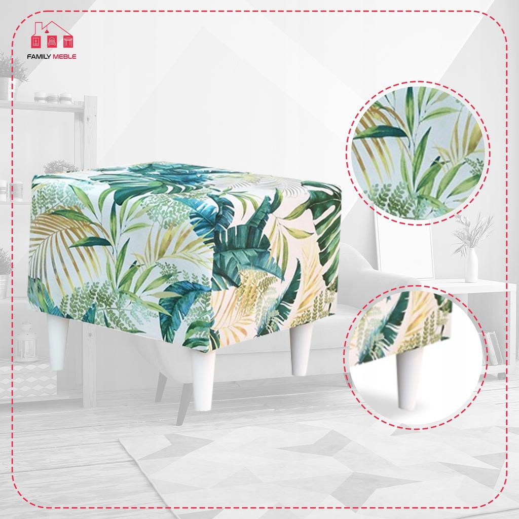 Pouf Footrest Seat Ari Print Family Furniture