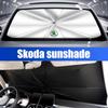 Osłona przeciwsłoneczna na przednią szybę do Skoda Octavia Kamiq Rapid Scala Roomster YETI Ochrona UV osłona przeciwsłoneczna akcesoria do wnętrza samochodu