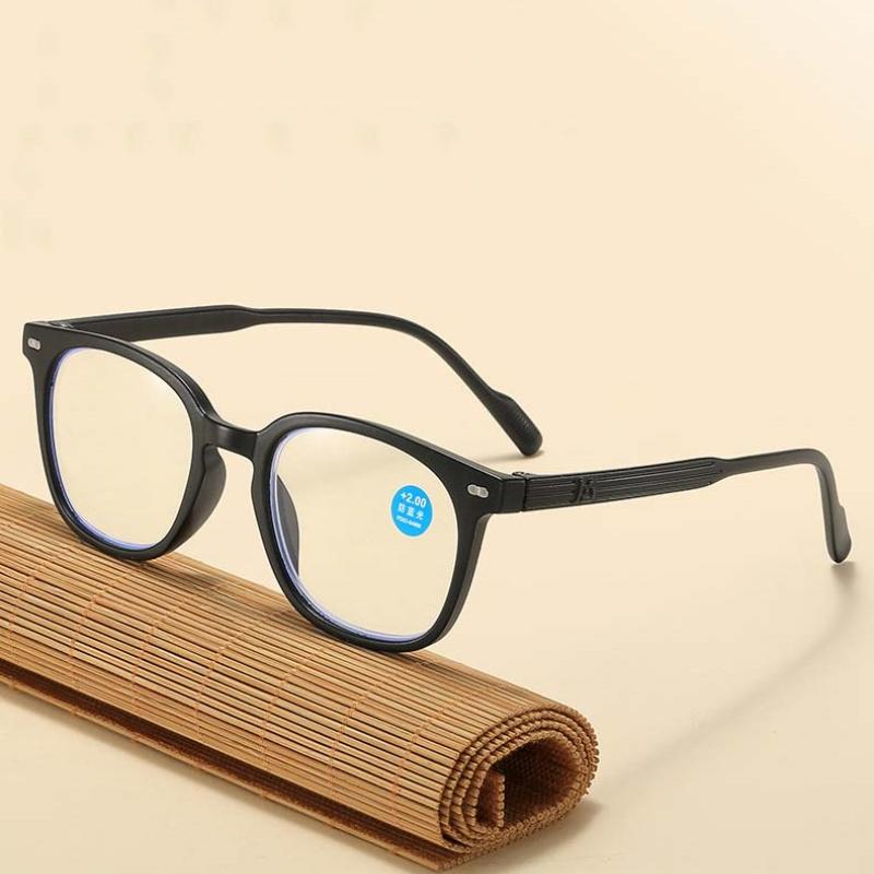 New Fashion Large Frame Anti Blue Light Reading Glasses Men Women High-definition Eyewear 0+1.0+1.5+2.0+4.0