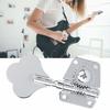 Alomejor Bass Tuners, Left/Right Row Tuning Keys, Buttons, Steel, Rust-Resistant, Electric Bass Machine Heads, Gift (Right Row)