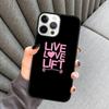 Motivational Gym Fitness Quotes Phone Case For iPhone 17 Air 16 16e 15 13 14 Pro Max 11 12 Plus 2022 MAX Cover coque