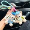 10 colors Mesh Lanyard Fluorescent Braid Rope Phone Case Hanging Cord Keychain Bag Pendant DIY Keychain V1002