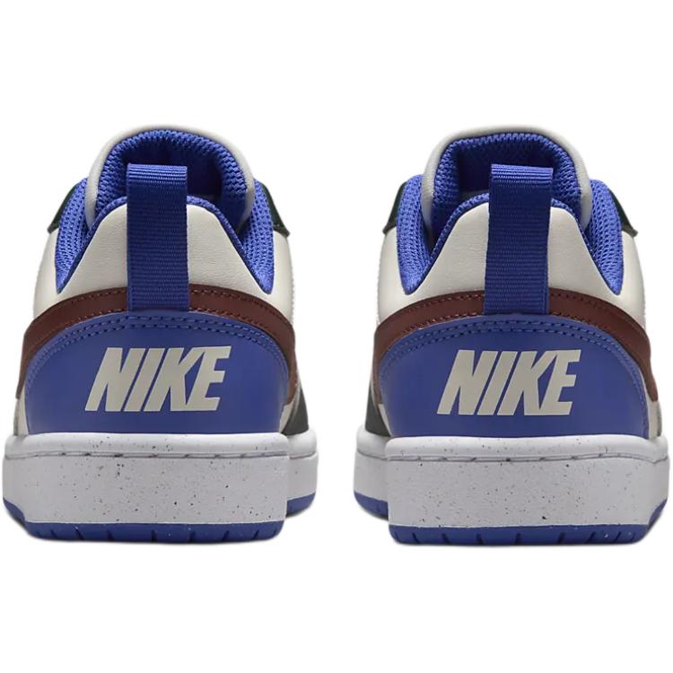 New Nike Court Borough Anti Slip Wear Resistant Low Top Kids' Skateboarding Shoes Ecru Teenagers DV5456-300