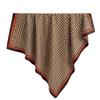 Light Luxury Letter E Printed Scarf 91cm Large Square Scarf Twill Silk Headscarf Temperament Versatile Warm Sunscreen Shawl