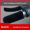 A Set Plush Grip Glove Motorcycle Handle Cover For Winter Thick Warm Handle Gloves Covers Universal Scooters Hand Warme
