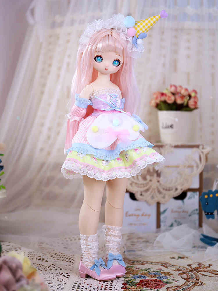 Official Dream Fairy 1/4 Kawaii 16 Inch Ball Jointed Doll Full Set With Student Uniform Bjd Msd Diy Collection Toy Girls