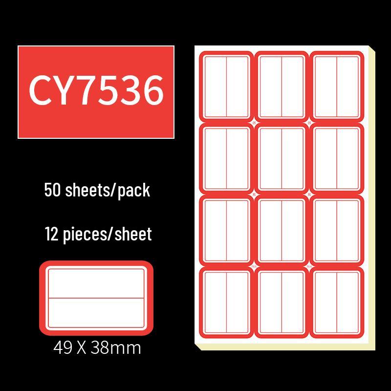 Handwritten Self-Adhesive Label Stickers for Office and Memo Marking