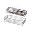 Hanging Cutlery Holder Drainer Spoon Fork Chopsticks Storage Basket Rack Kitchen Accessories 304 Stainless Steel Tool Organizer