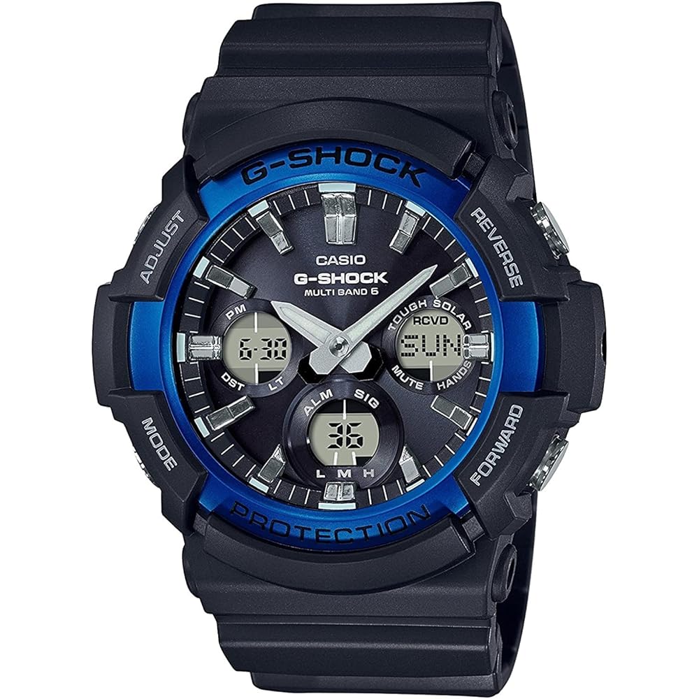 

Casio G-Shock Solar Radio Men s Watch GAW-100B-1A2 Black Resin Case Water Resistant