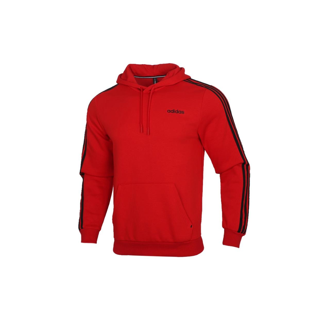 adidas neo Athleisure Casual Sports hooded Pullover Red Men s GJ8910 XL