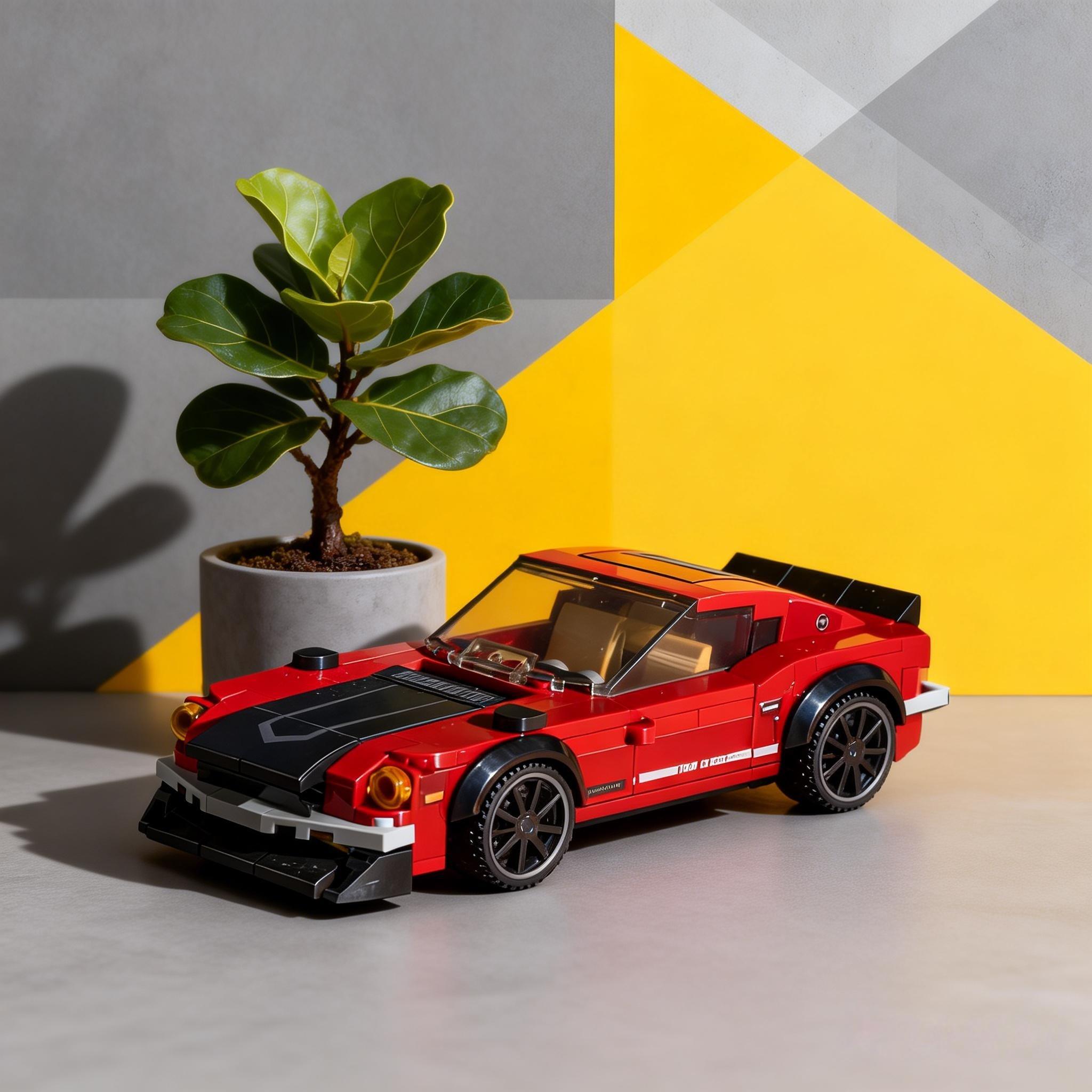 

New popular toy car sports car racing creative building block model home decoration children adult Christmas Christmas gift No box