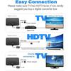 4K TV Antenna - 25DB High Gain Flat Design 3000 Miles Booster for HD DTV Box (EU Plug)