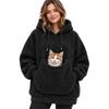 Sudadera Unisex con y Bolsa para Perro, Sudadera Deportiva de Manga Larga