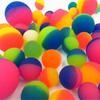 10/4/2Pcs Bicolor Elastic Sphere Plaything Kids Colored Boy Bouncing Sphere Rubber Kids Sport Games Elastic Jumping Ball Birthday Gift