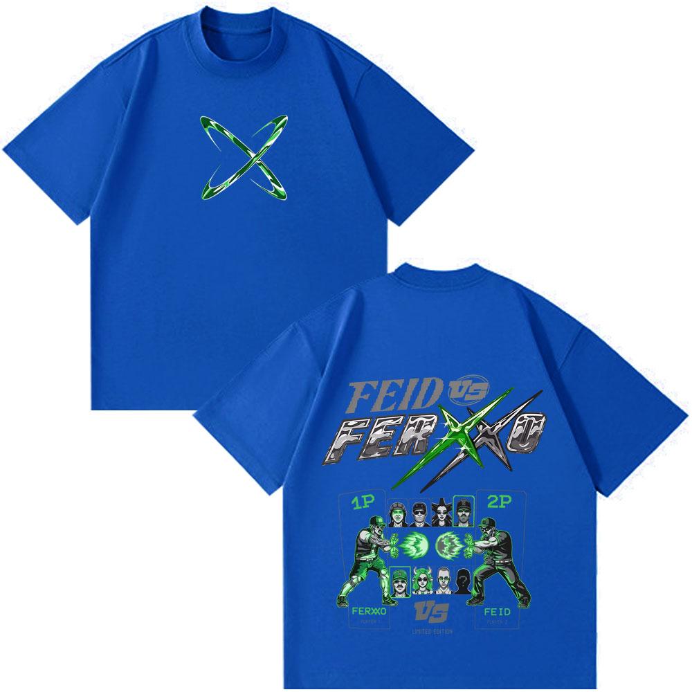 Feid Vs Ferxxo Tour 2026 Print Tshirt Unisex Unisex Hiphop Fashion Tshirts Summer Shortsleeved Casual Cotton Tshirts Fan Gifts