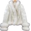 Real shot, women's new Haining fur Chinese style fox hair jacket real hair down jacket