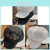 Summer Lace Mesh Sun Hat With Rhinestones For Women Fashionable Retro Sun Protection