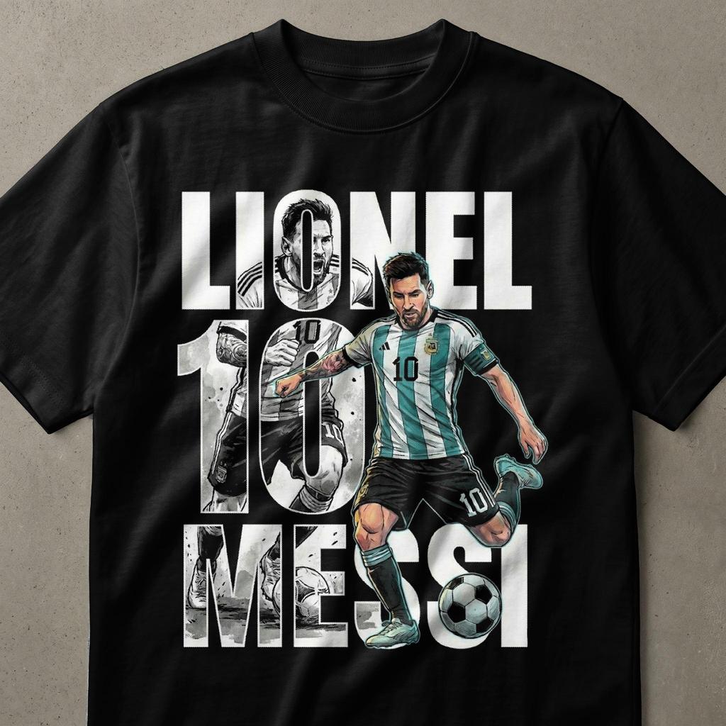 2026 Unisex Lionel Messi Graphic T Shirt Football Legend Soccer Fan Jersey Style Gift for Sports Lovers