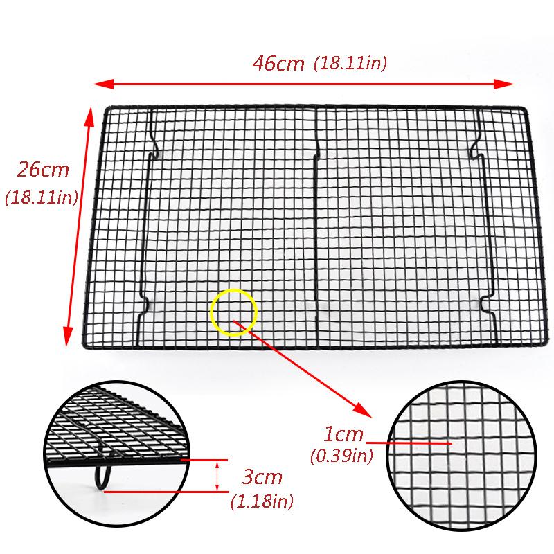 Kitchen baking tools Stainless Steel Cooling Roasting Rack Heavy Duty Thick-Wire Grid for cooking Jelly Roll Pan Oven