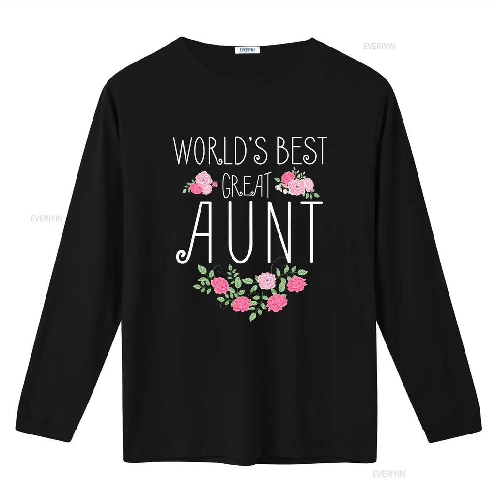Family World s Best Great AunT T Shirt Funny Auntie Ever  vintage Washed Versatile Casual homme fashion Slightly Unisex