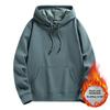 GMXIA men Spring and winter youth plus fleece thickened men's fleece hoodie hoodie wear jacket men's pullover coat