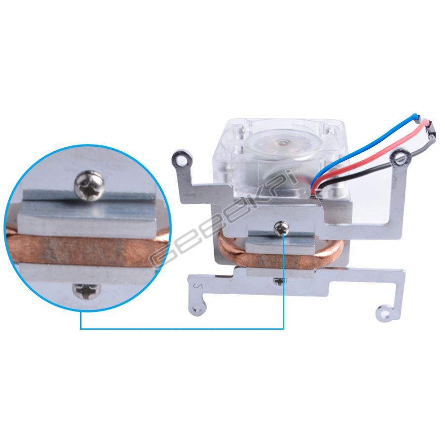 Raspberry Pi 4B/3B/3B+ ICE Tower Heatsink with Luminous Fan