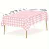 Thickened Plaid Disposable Plastic Tablecloth, Waterproof and Oil Resistant, Essential for Weddings, Birthdays, Parties, Picnics