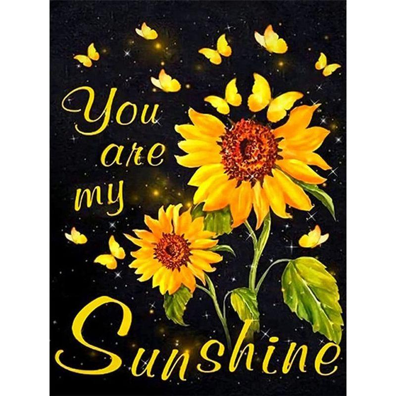 

5d Алмазная мозаика Картина Подсолнух Плакат Пейзаж Полный круглый Алмазная вышивка Художественные наборы Пейзаж Домашний декор Full Round 20x30CM