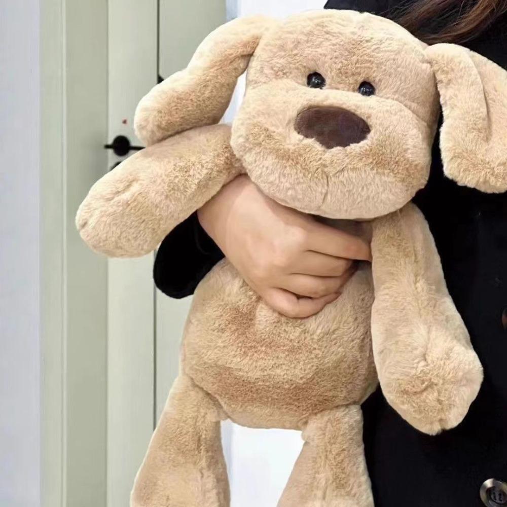 PP Cotton Milk Dog Doll Plush Fluffy Puppy Stuffed Doll Brown Puppy Plush Toys  Christmas