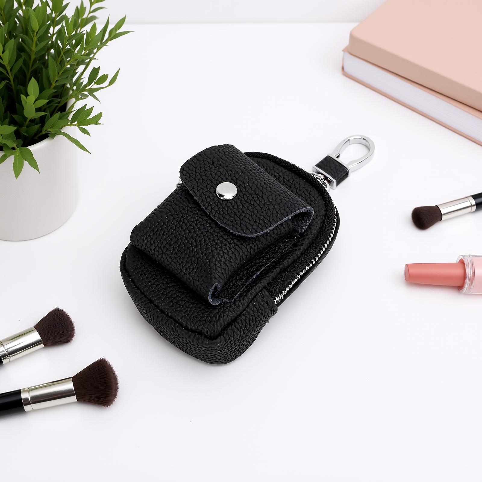 Кожаный брелок-рюкзак   Портативная сумка через плечо для кошелька   Маленькая сумка для хранения кошелька