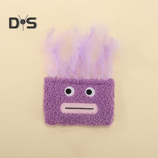 2Pcs Cat Toys Soft Plush Pet Toy Funny Hilarious Big-Mouth Afro Catnip Toy Bite-Resistant Scratch-Resistant Kitty Toy for Indoor Cats