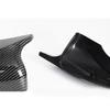 Black Sports Style Rear Mirror Cover Replacement with Carbon Fiber Pattern for Volkswagen VW Golf6 MK6 2008-2012