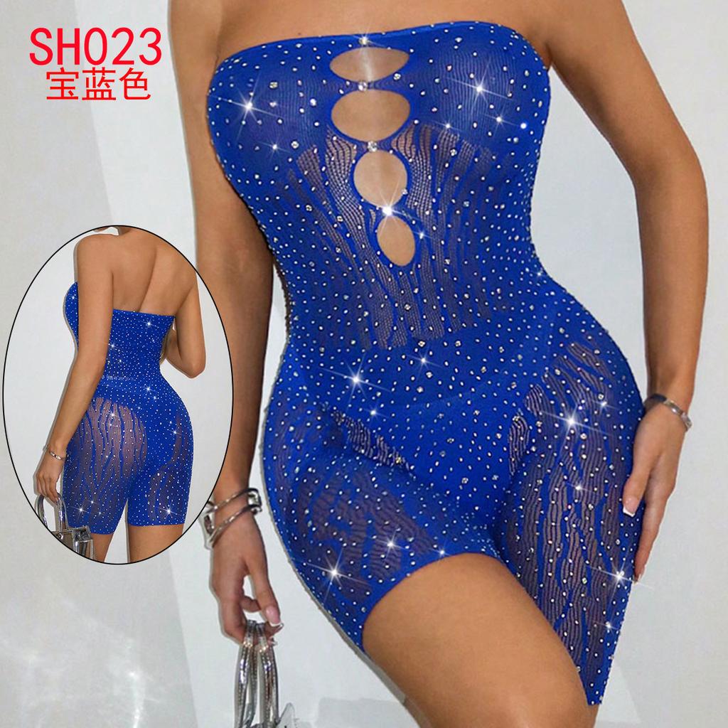 Bielizna Damska Plus Size Seksowna Koszula Nocna Pasjonujące Otwarte Pończochy Pokusa Uniform Bez Pasków Plus Size Namiętność Sh075