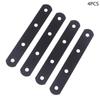 4pcs Stainless Steel Brace Flat Metal Brackets Straight Brackets Mending Repair Plate Fixing Joining For Furniture Corner
