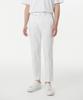 Tapered Hidden Banding Crop Slacks [White]