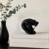 Snake Sculpture for Shelves 3D Printed Head Ornament, Desk with Sharp Teeth, Wild Style Ornament Realistic Animal Figurine Halloween Home Living Room