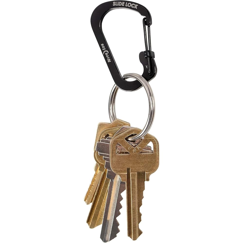 Nite Ize SlideLock #2 Black Secure Clip 2-Pack Outdoor Accessories