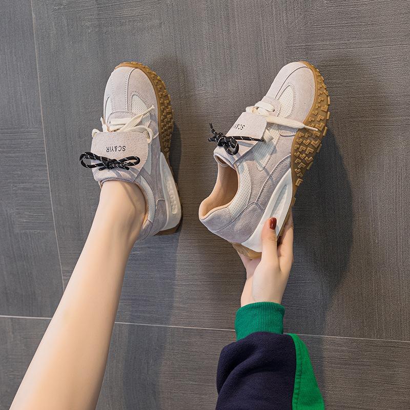 Autumn new pig Babi thick-soled casual fashion sports versatile outer wear soft-soled women's shoes women