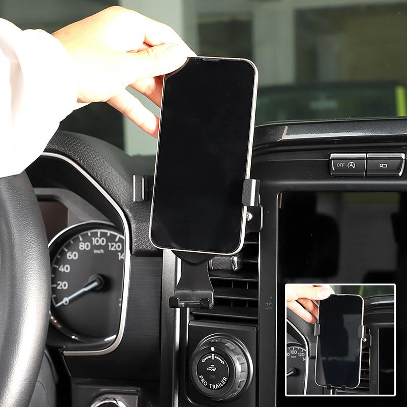 Car Air Conditioning Vent Mobile Phone Bracket GPS Phone Stand Bracket  Fit For Ford F150 2021 Up Car Interior Accessories