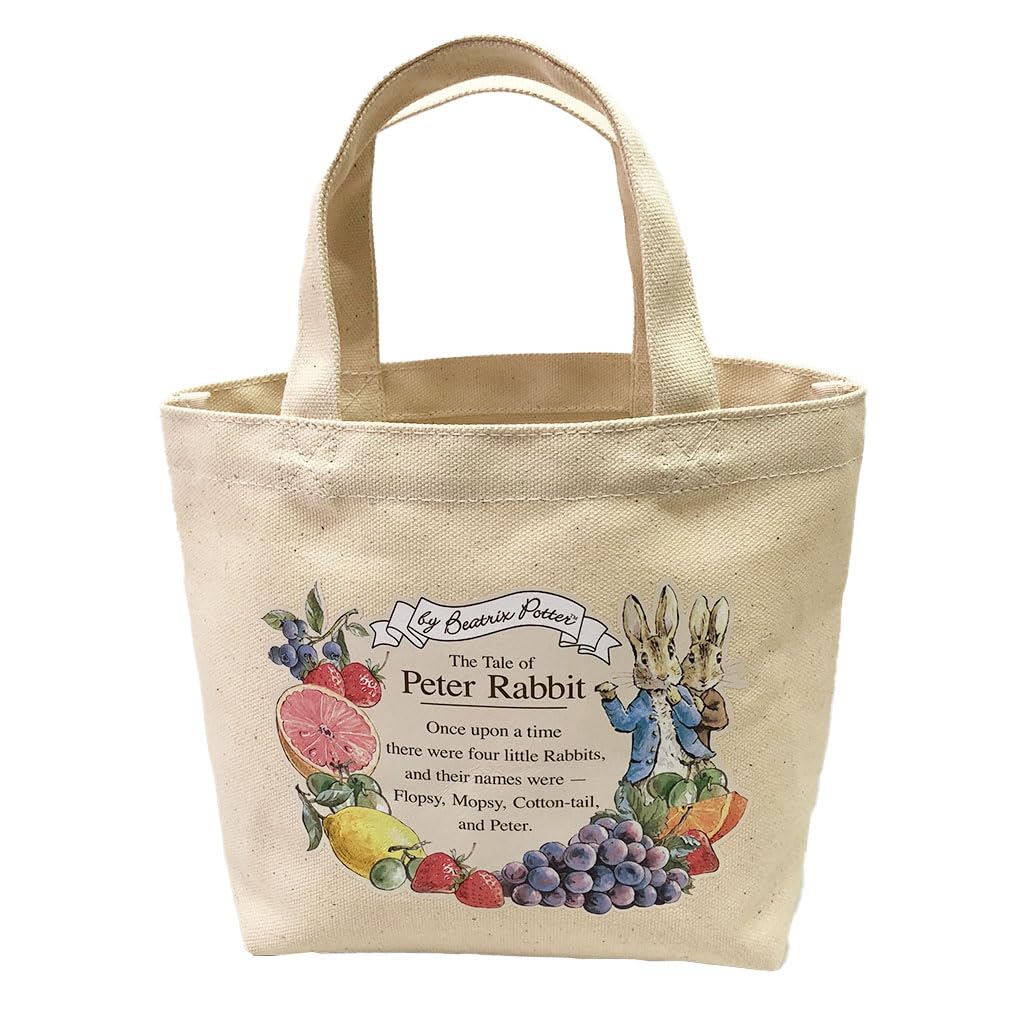 Питер Кролик(TM) Сумка-ланчбокс, Сделано в Японии, Канвасный тоут, Размер для ланчбокса, 2410-0604, Цвет: внебелый