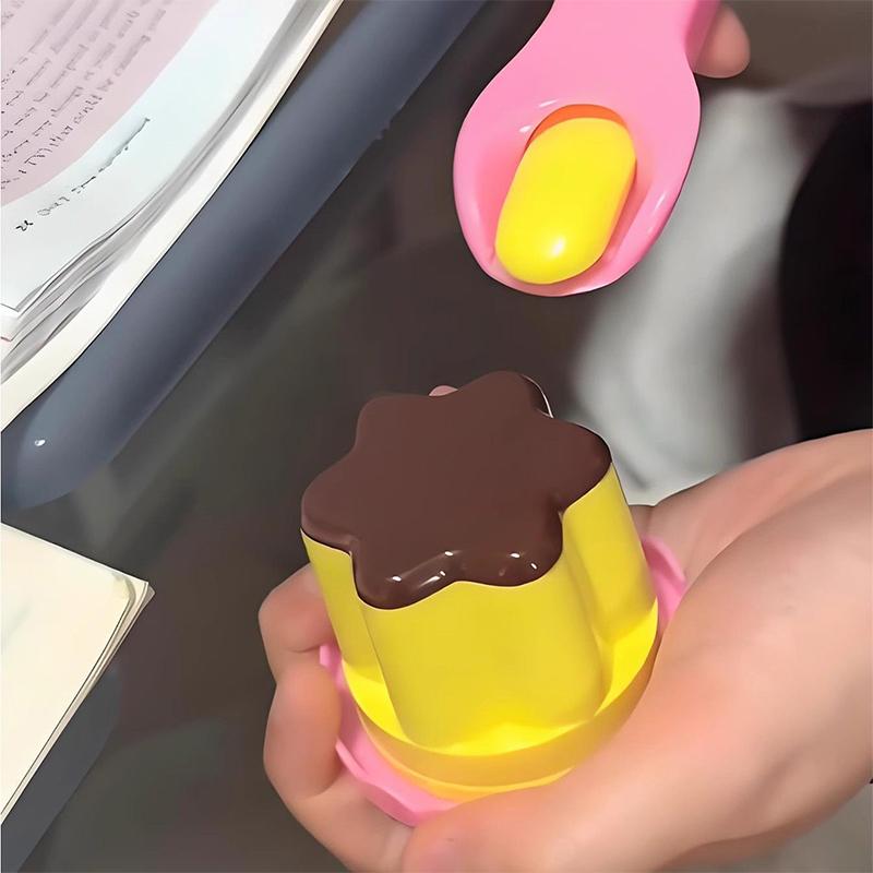 Food Feeding Pudding Feeding Toy Desktop Ornament Cute Pink Jelly Strawberry Pudding Set Ornaments Models For Kids Girls 2025