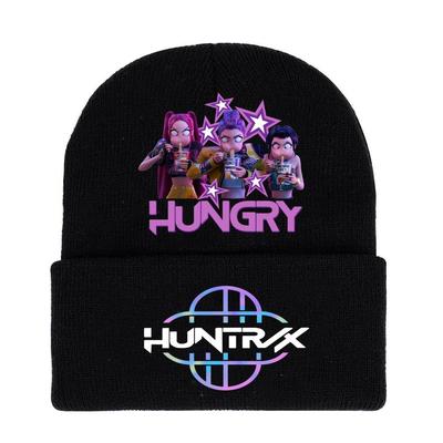 Cappello in Maglia per Bambini del Team Cacciatori di Demoni - Elegante Berretto di Lana Monocolore per Autunno e Inverno, Cappello Caldo da Esterno Genitore-Figlio