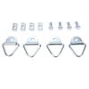 4 Sets Bed Rail Mounting Cleats Kit Truck Bed Tie Down Anchors D Rings Replacement for Frontier Titan Utili Track 2004