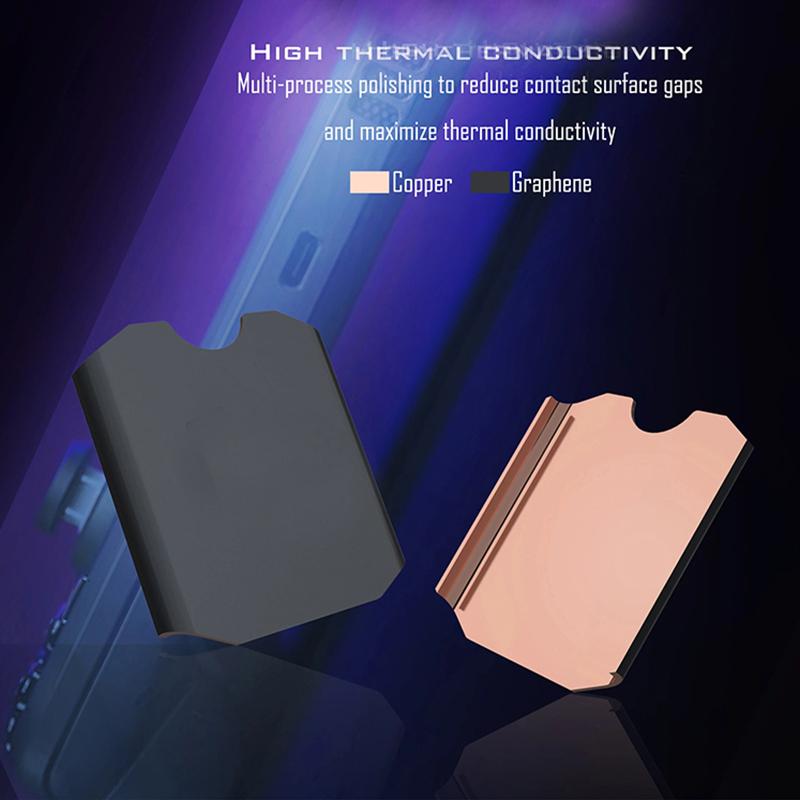 Радіатор M2 2230 для 2230 SSD Sn740 з графеновим покриттям Мідний радіатор з комплектом для заміни